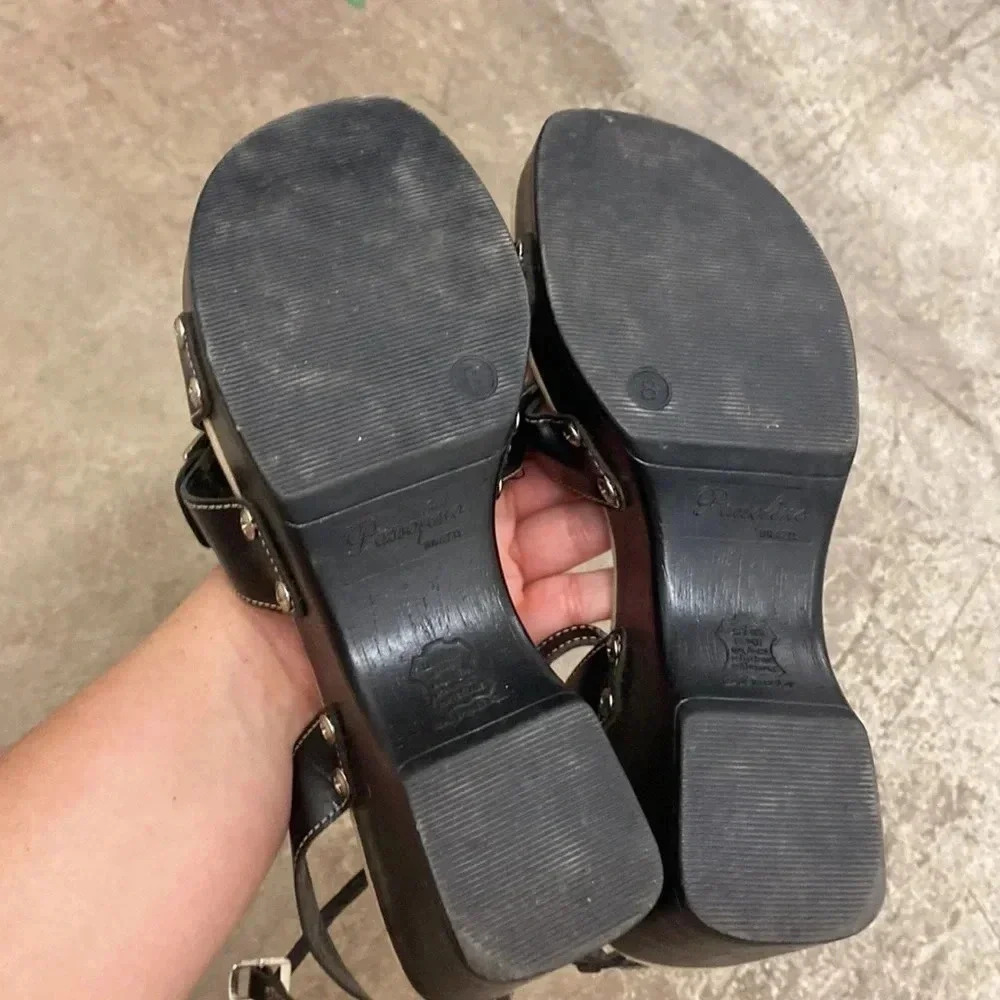 Leather  clogs - Picture 5 of 8